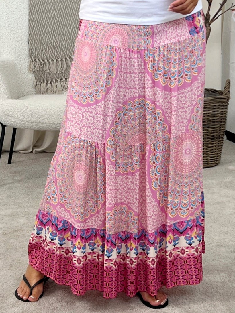 Marta du Chateau Princess skirt 5201 Pink Print - Online - Mode