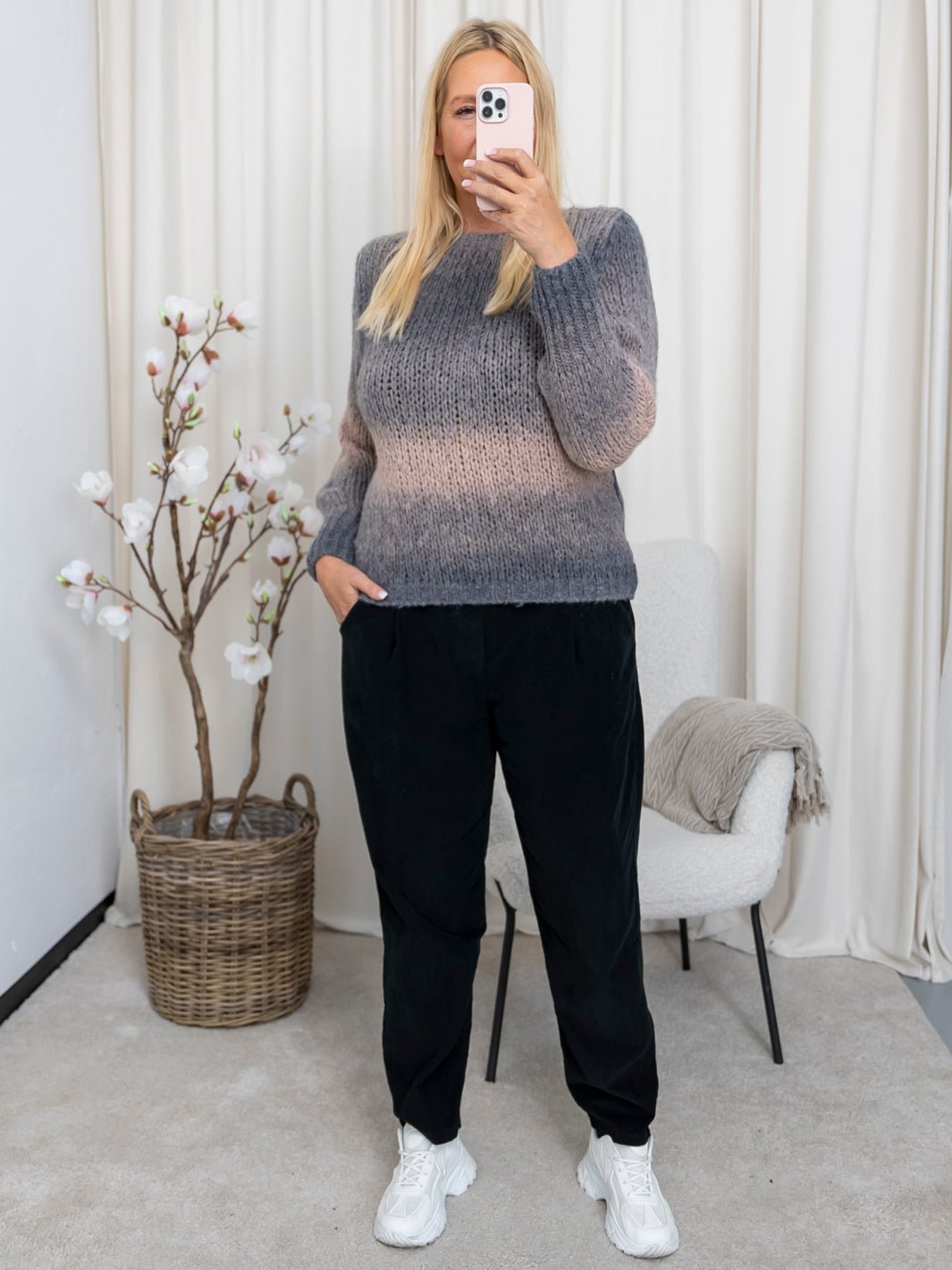 Marta du Chateau Renee knit old pink - Online - Mode