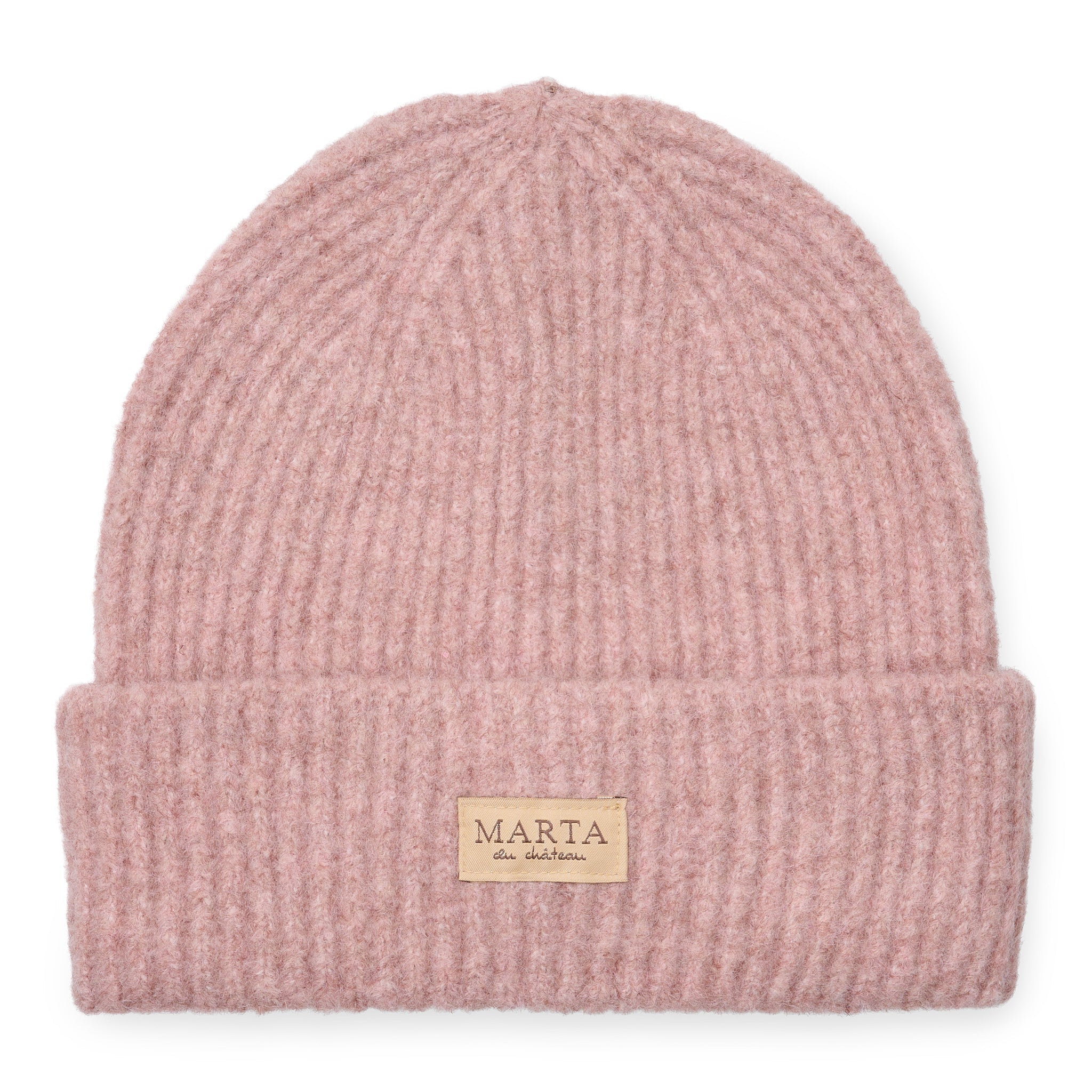 Marta du Chateau Rib beanie hat rose - Online - Mode