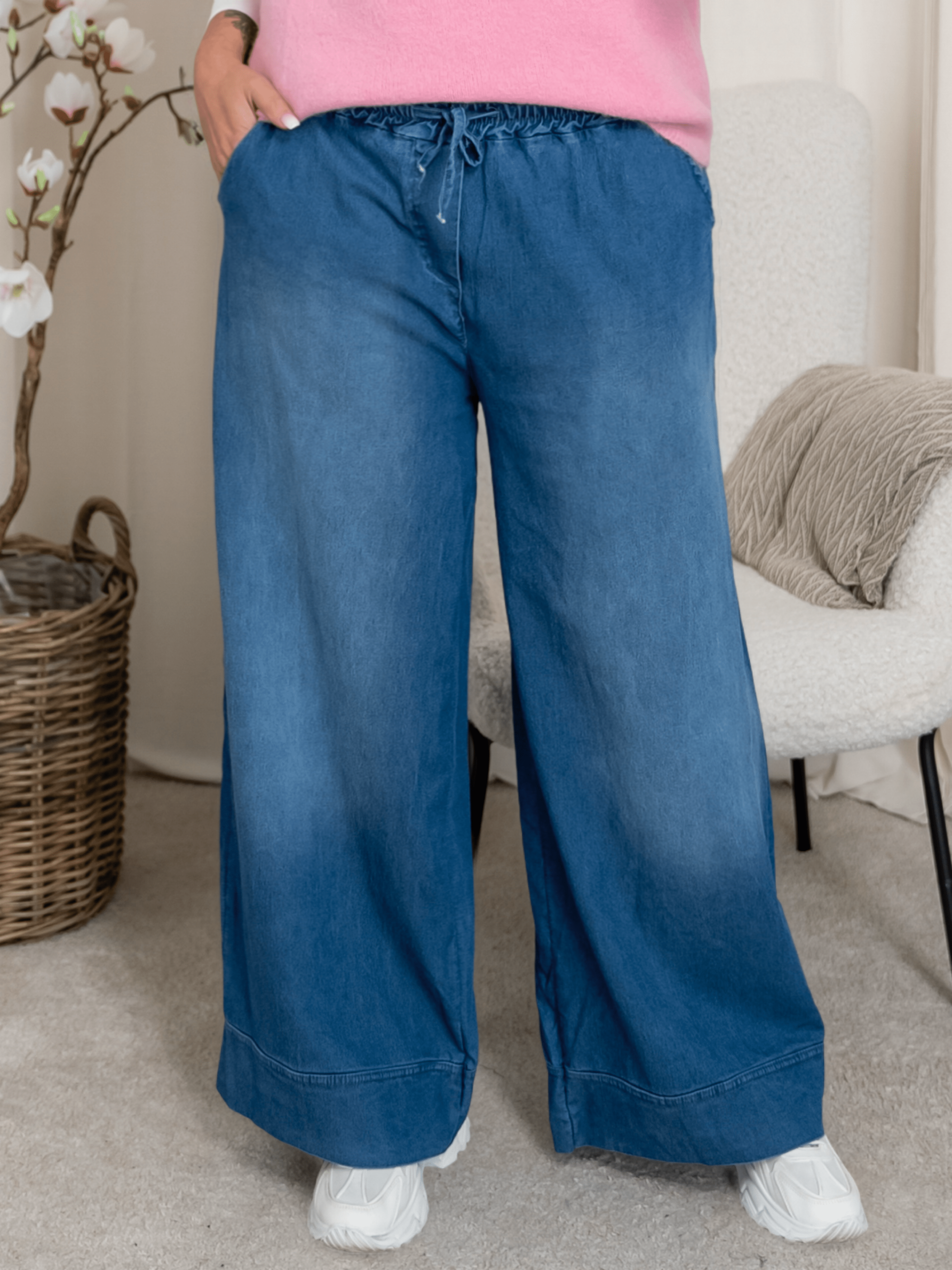 Marta du Chateau Sharon pants medium blue - Online - Mode