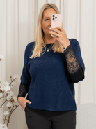 Marta du Chateau Sia knit navy - Online - Mode