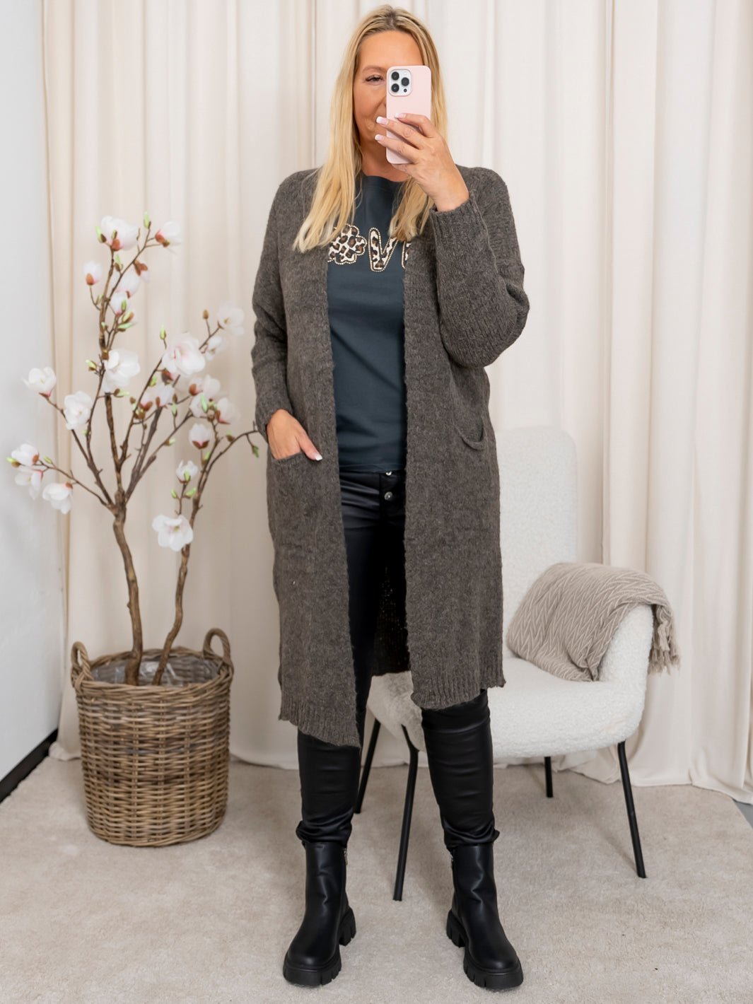 Marta du Chateau Silje knit fango - Online - Mode
