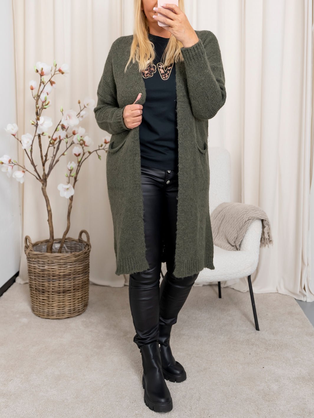 Marta du Chateau Silje knit military - Online - Mode