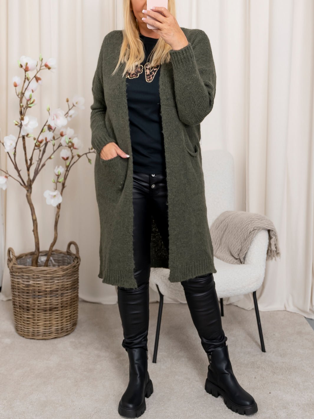 Marta du Chateau Silje knit military - Online - Mode