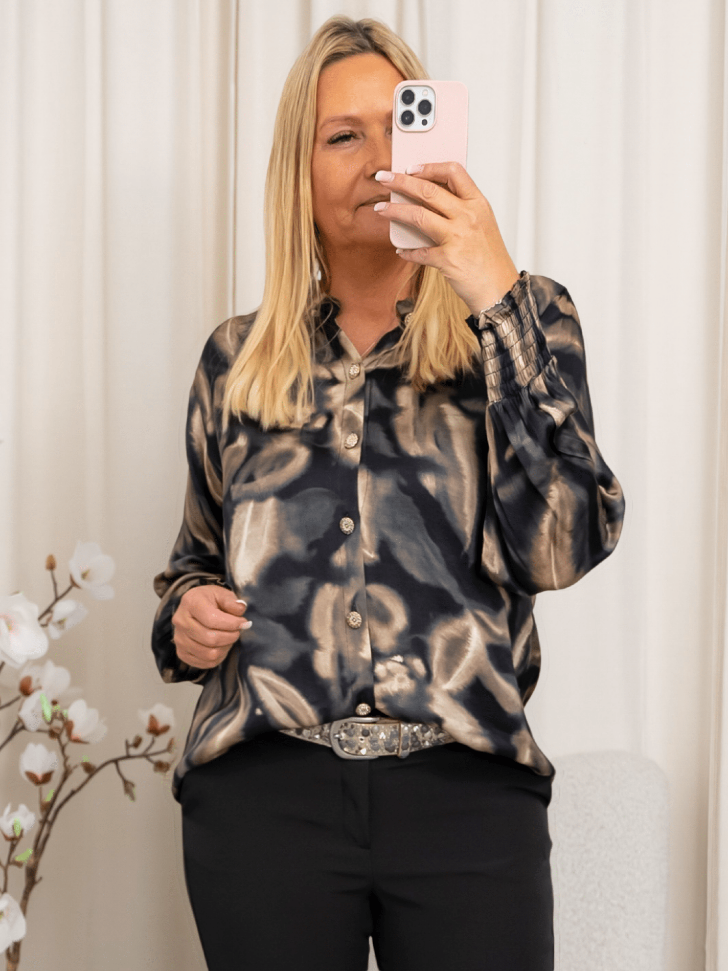 Marta du Chateau Sylvia shirt black - Online - Mode