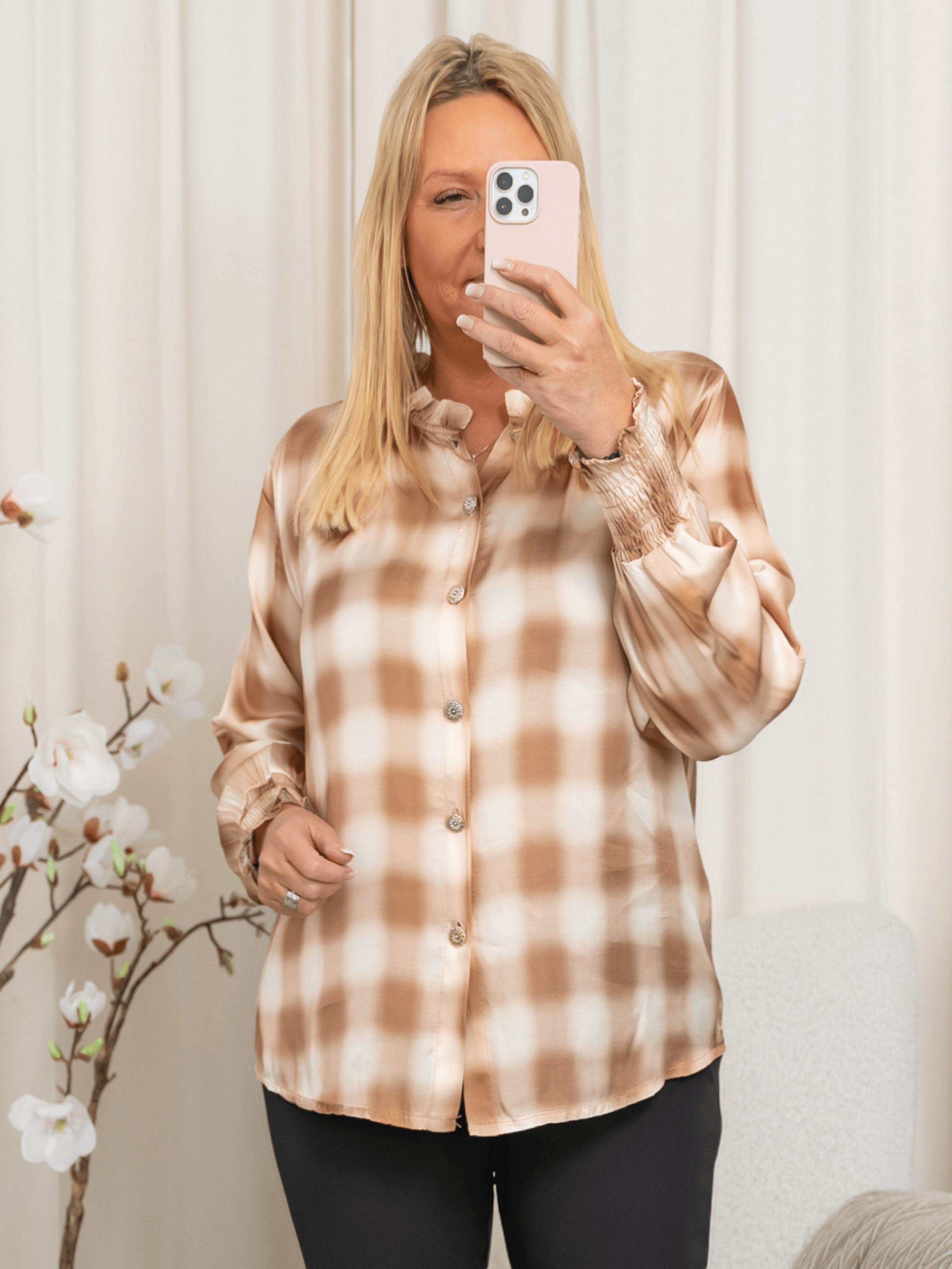 Marta du Chateau Sylvia shirt camel - Online - Mode