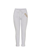 Marta du Chateau Talia pant white/beige flower - Online-Mode