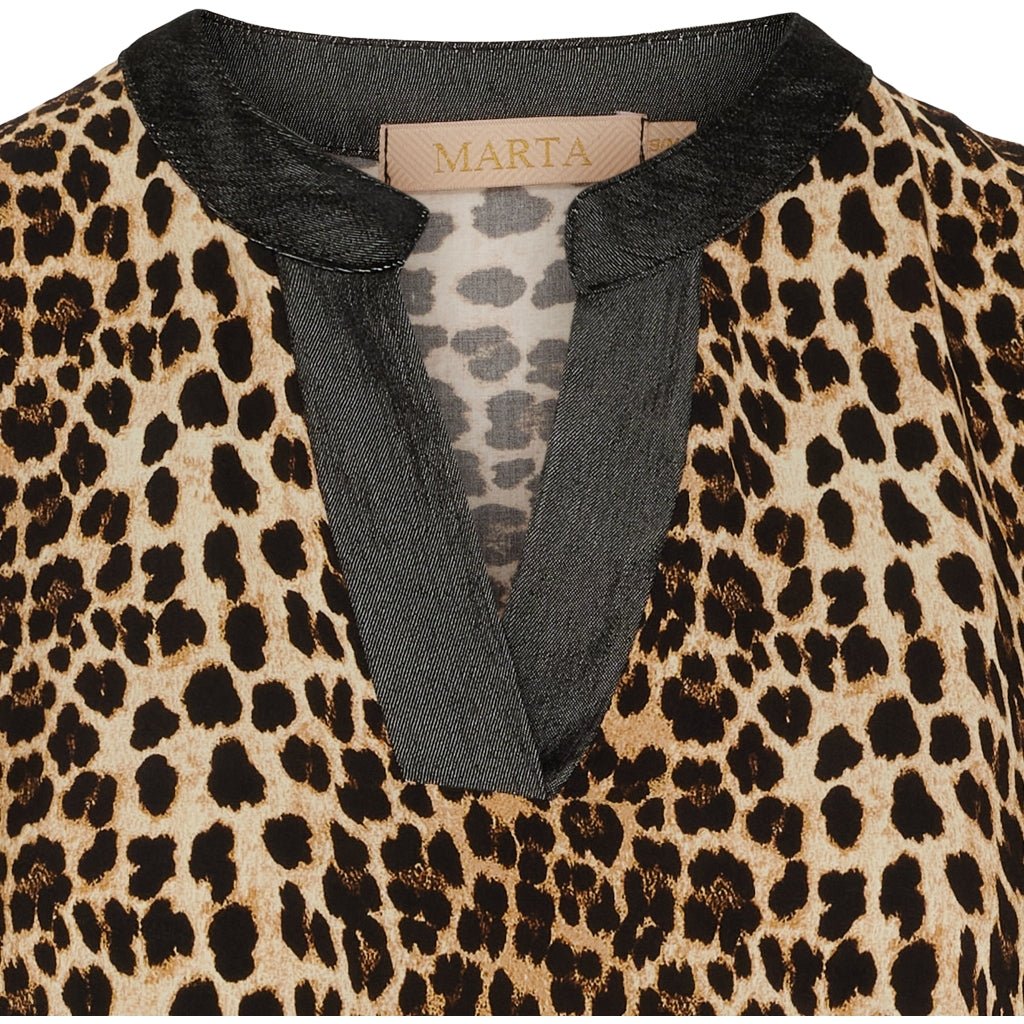 Marta du Chateau Therese dress leo black - Online - Mode