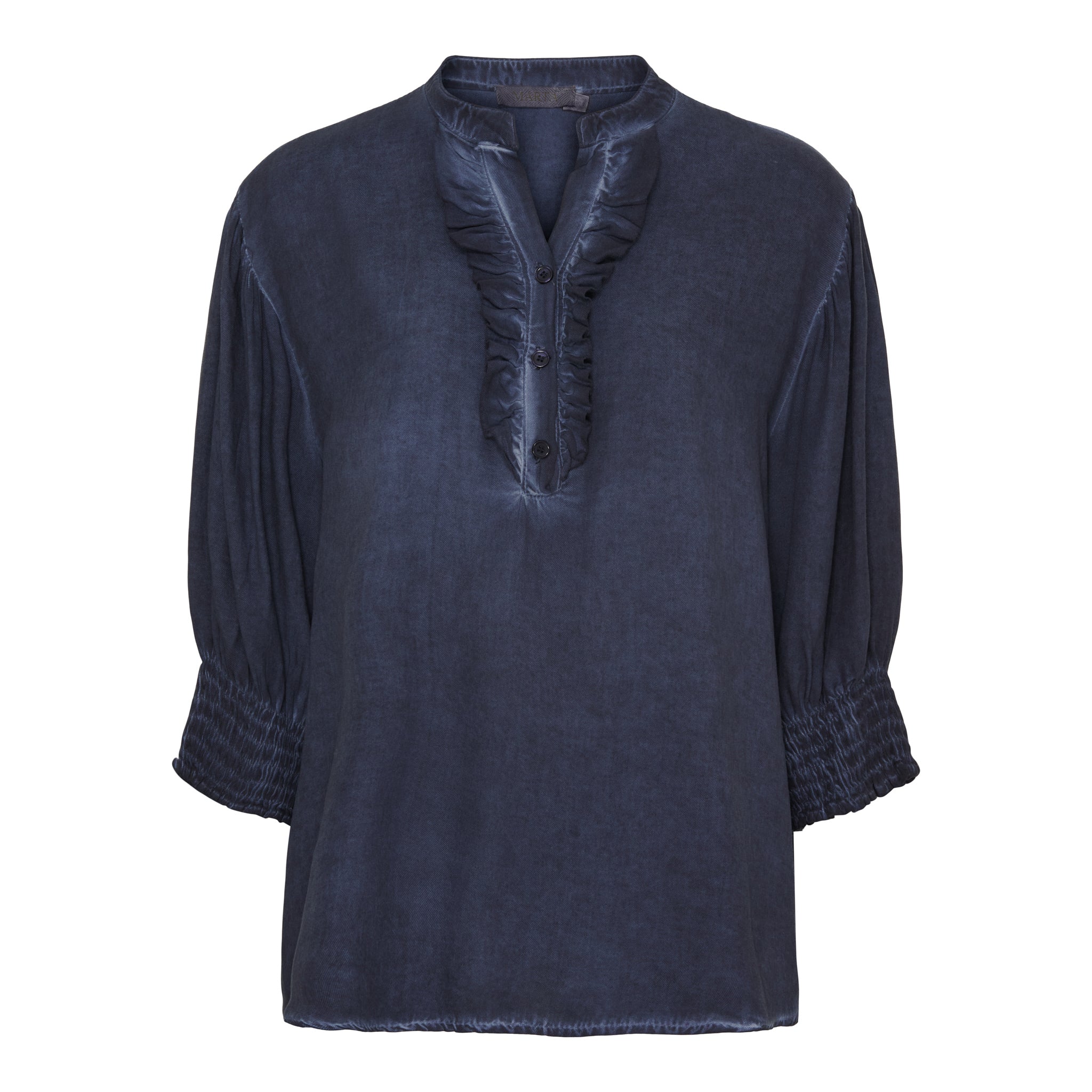 Marta du Chateau Unnur bluse blue scuro - Online - Mode