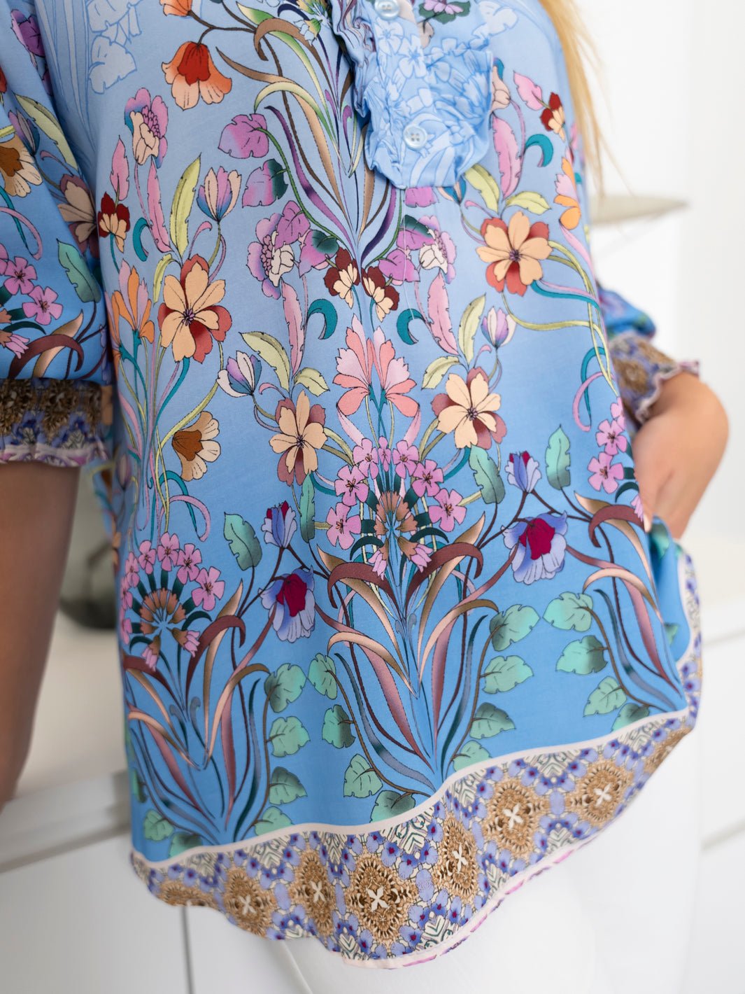 Marta du Chateau Unnur bluse celeste 361 - Online - Mode