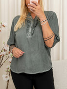 Marta du Chateau Unnur bluse military - Online - Mode