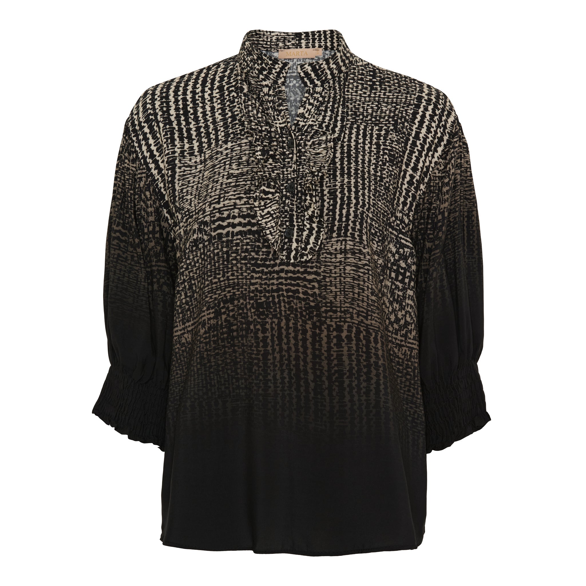 Marta du Chateau Unnur bluse nero faded - Online - Mode