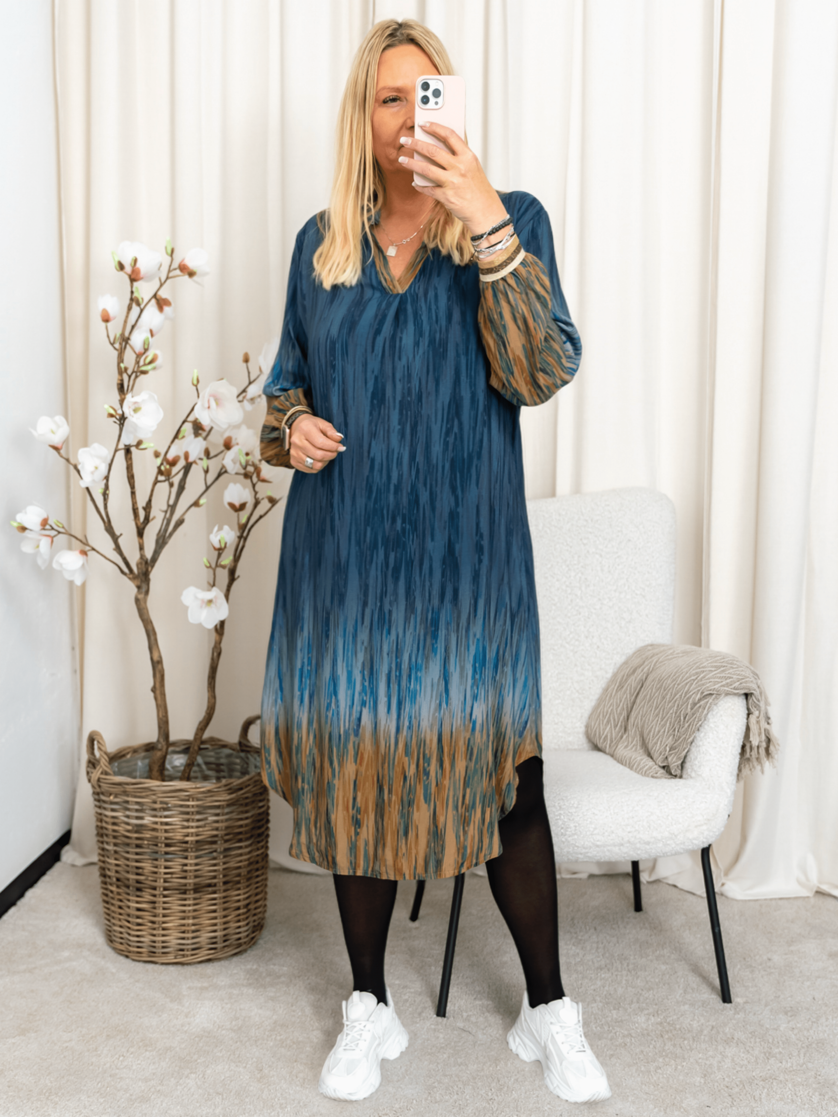 Marta du Chateau Valerie dress bluescuro 620 - Online - Mode