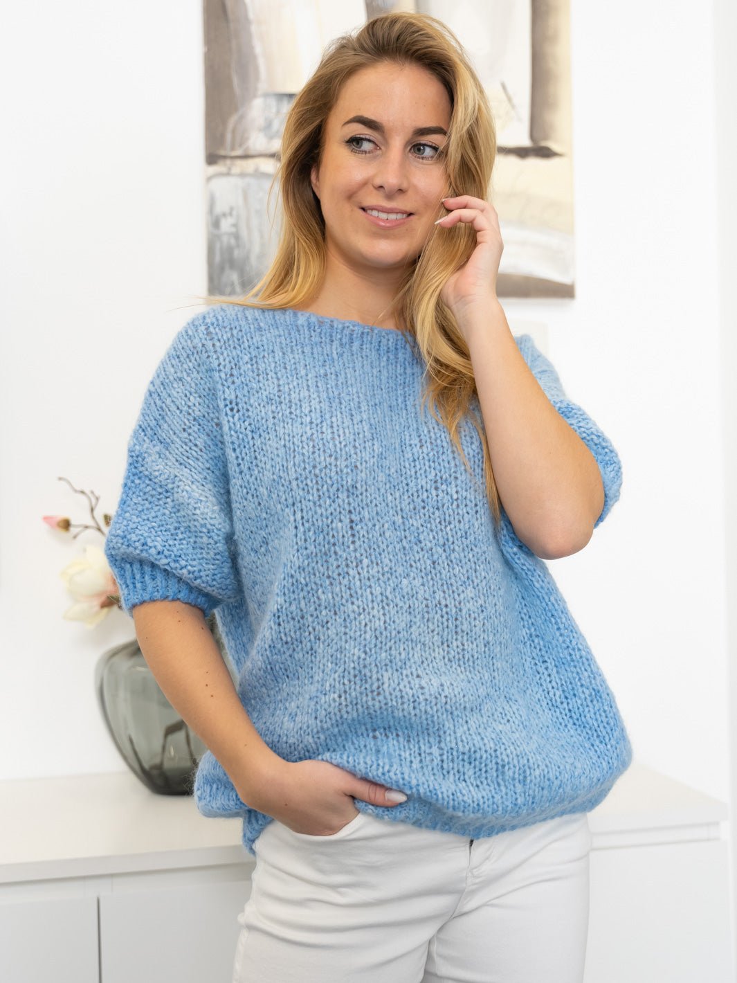 Marta du Chateau Whitney knit light blue - Online-Mode