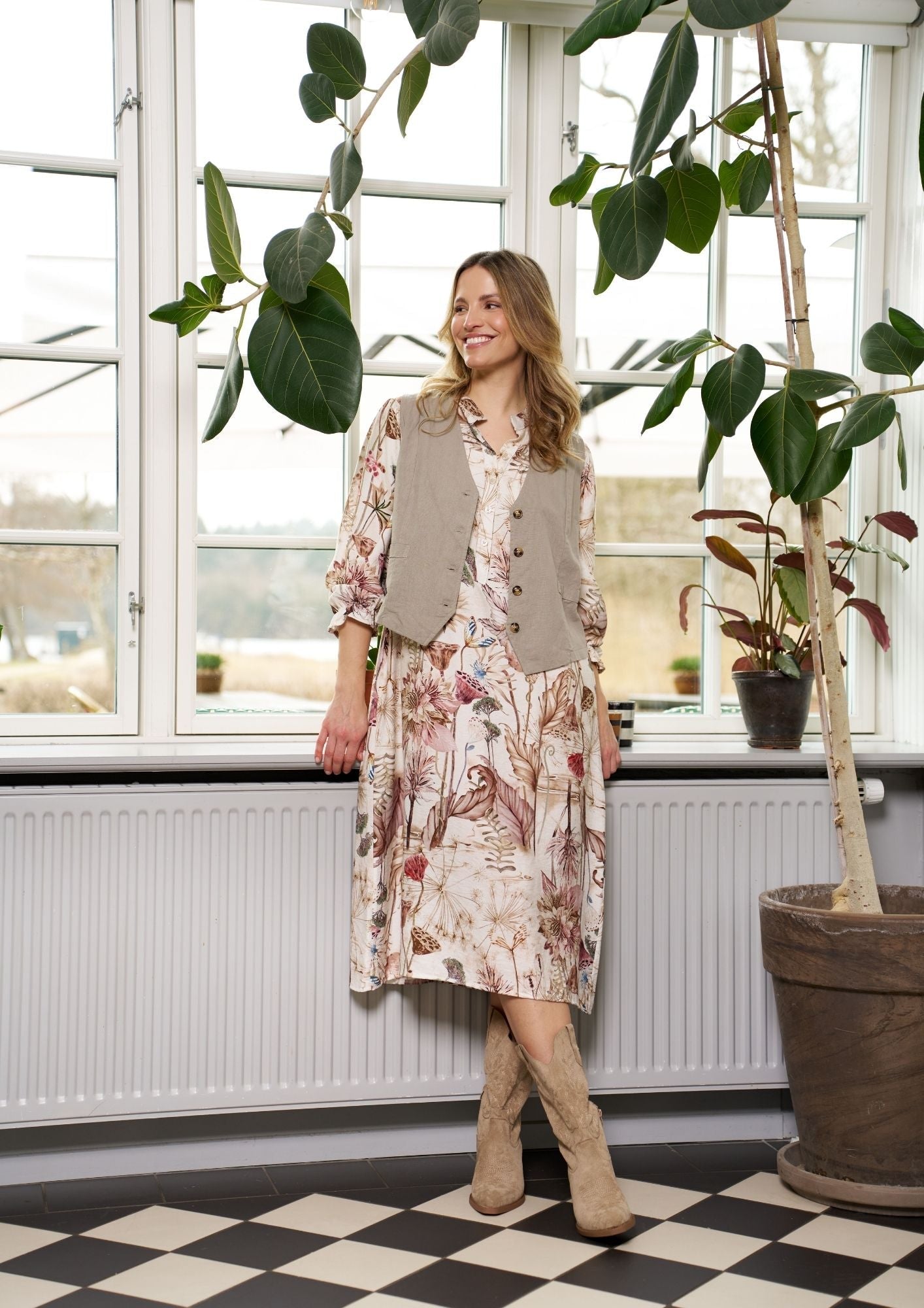 MDC Aries dress beige 5021 - Online-Mode