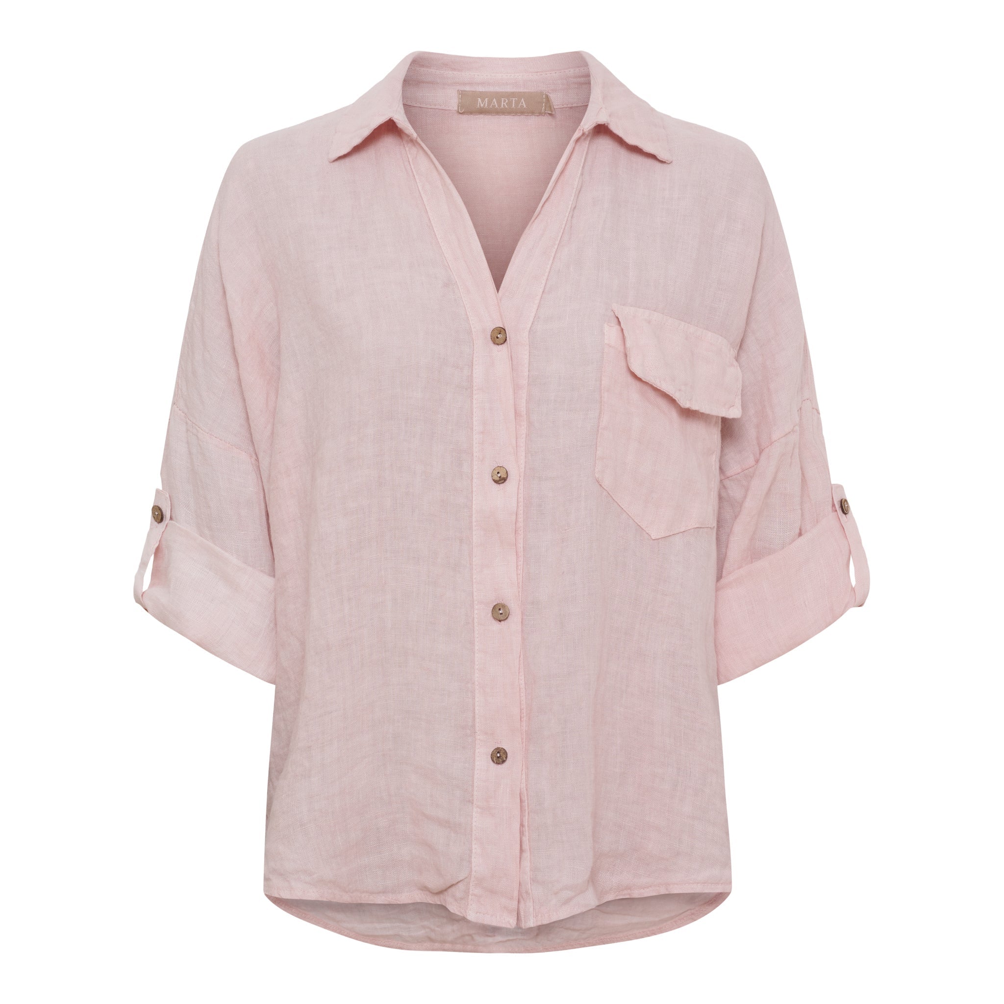 MDC Daira hør shirt cipria - Online-Mode