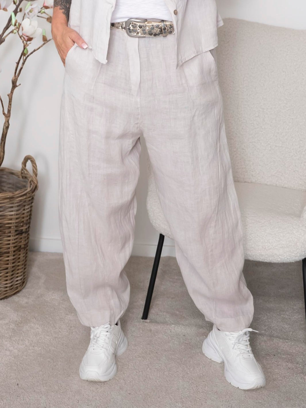 MDC Evra hør pants sabbia - Online-Mode