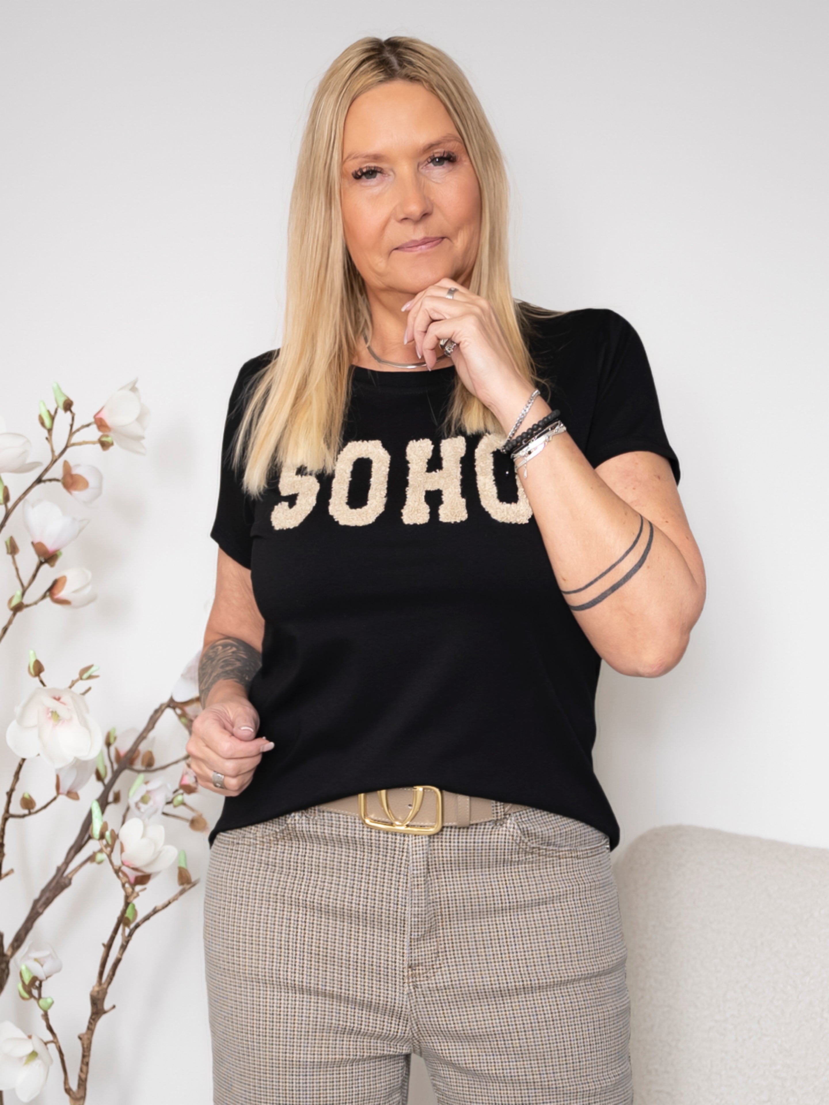 MDC Herdis tee black/beige - Online-Mode