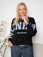 MDC Hibiscus sweatshirt black/blue - Online-Mode