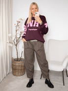 MDC Hibiscus sweatshirt bordeaux - Online-Mode