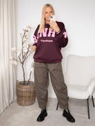 MDC Hibiscus sweatshirt bordeaux - Online-Mode