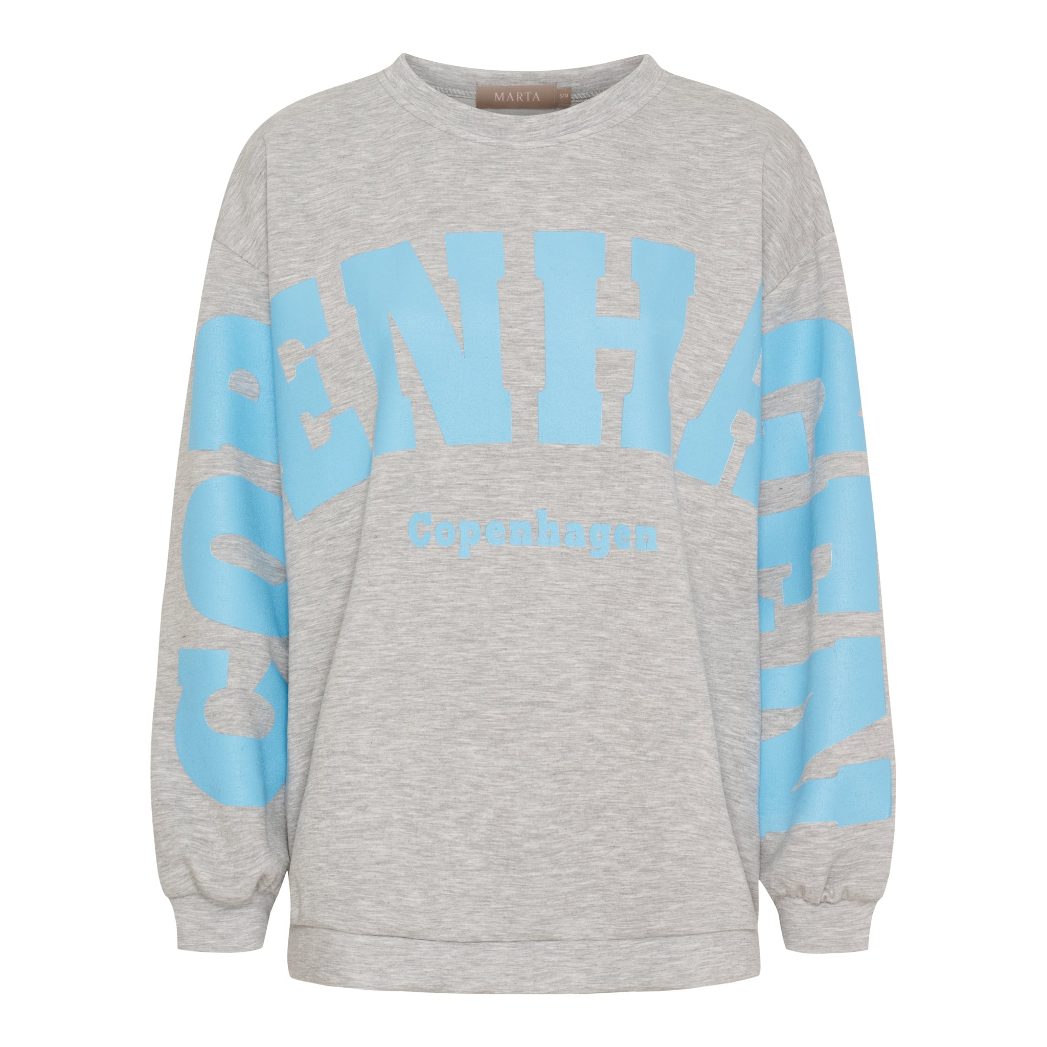 MDC Hibiscus sweatshirt grey/skyblue - Online-Mode
