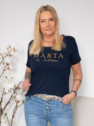 MDC Jeanette tee navy - Online-Mode