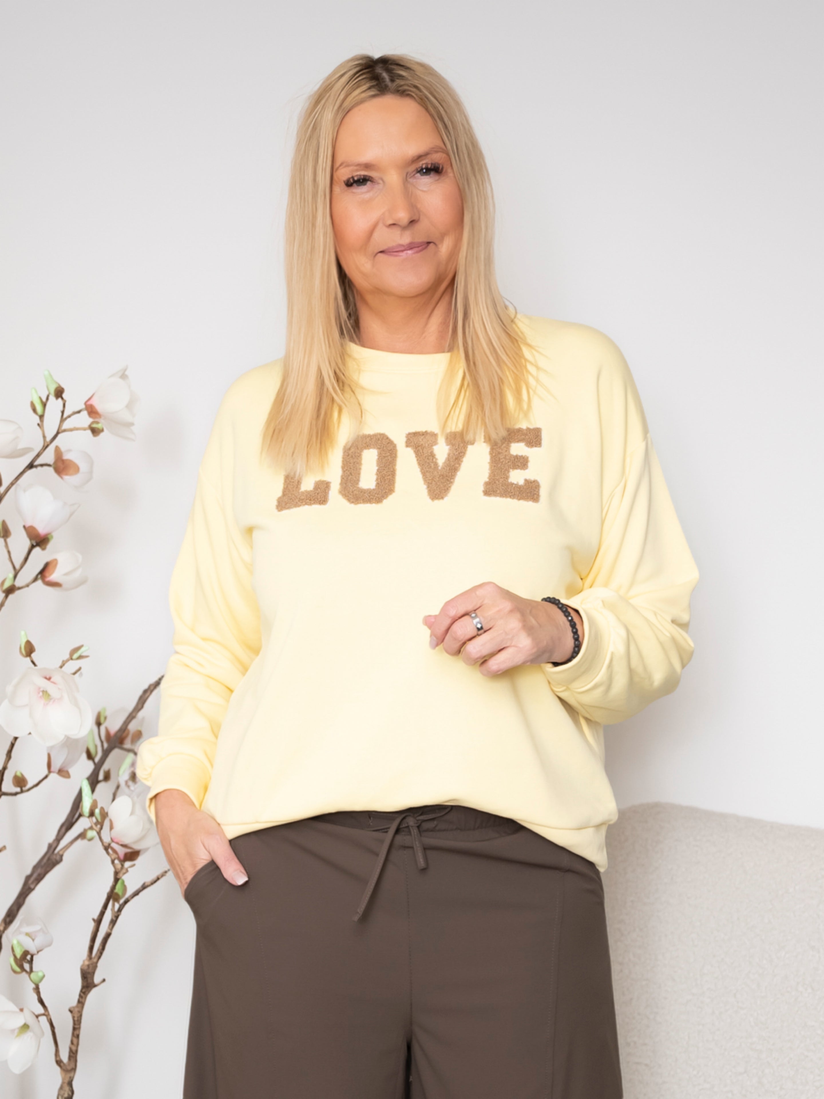 MDC Jessa sweatshirt giallo/fango - Online-Mode