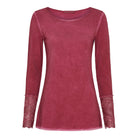 MDC lace t-shirt bordeuax - Online-Mode