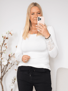 MDC lace t-shirt white - Online-Mode
