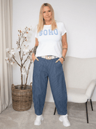 MDC Lene pants stribe II denim - Online-Mode