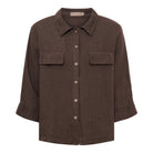 MDC Malisa hør jacket mocha - Online-Mode