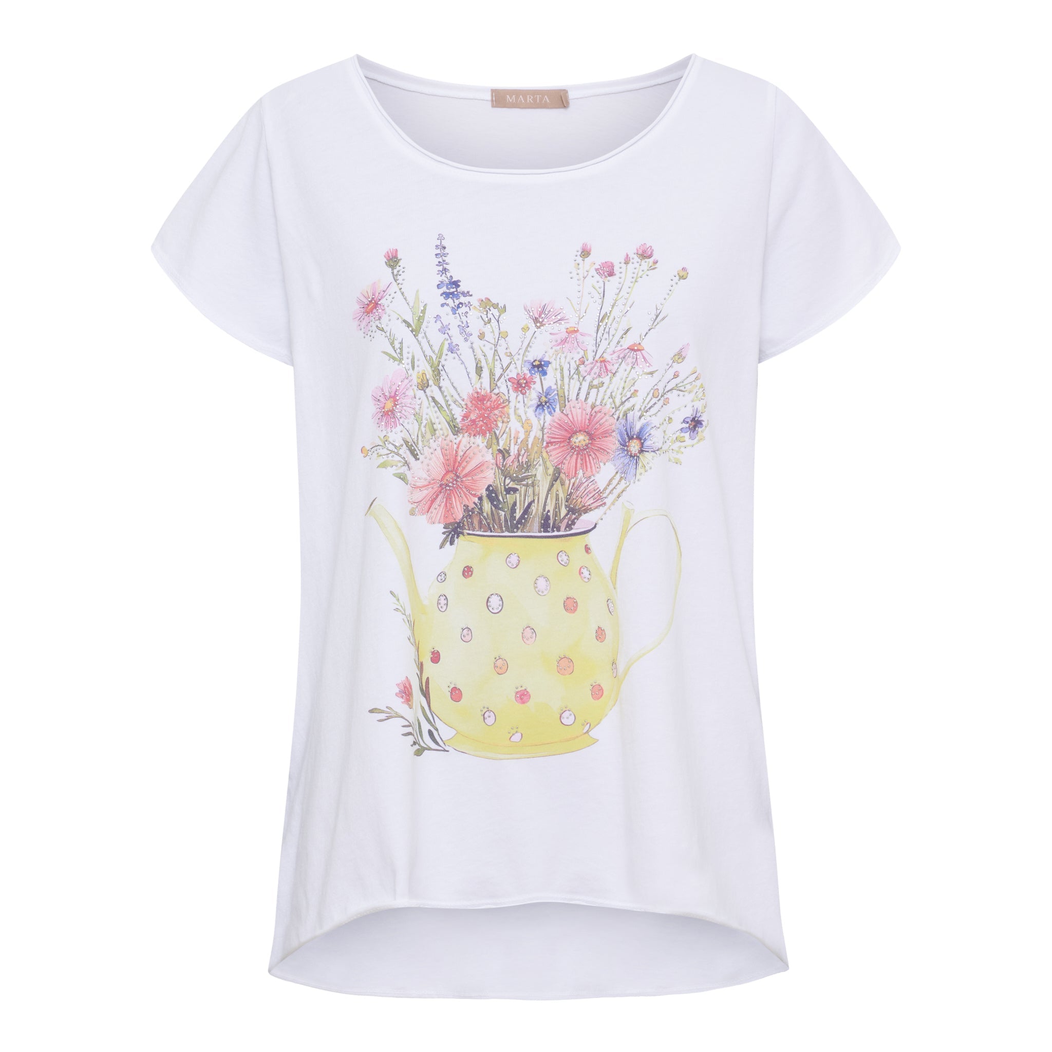 MDC Marie tee Flowerpot yellow - Online-Mode