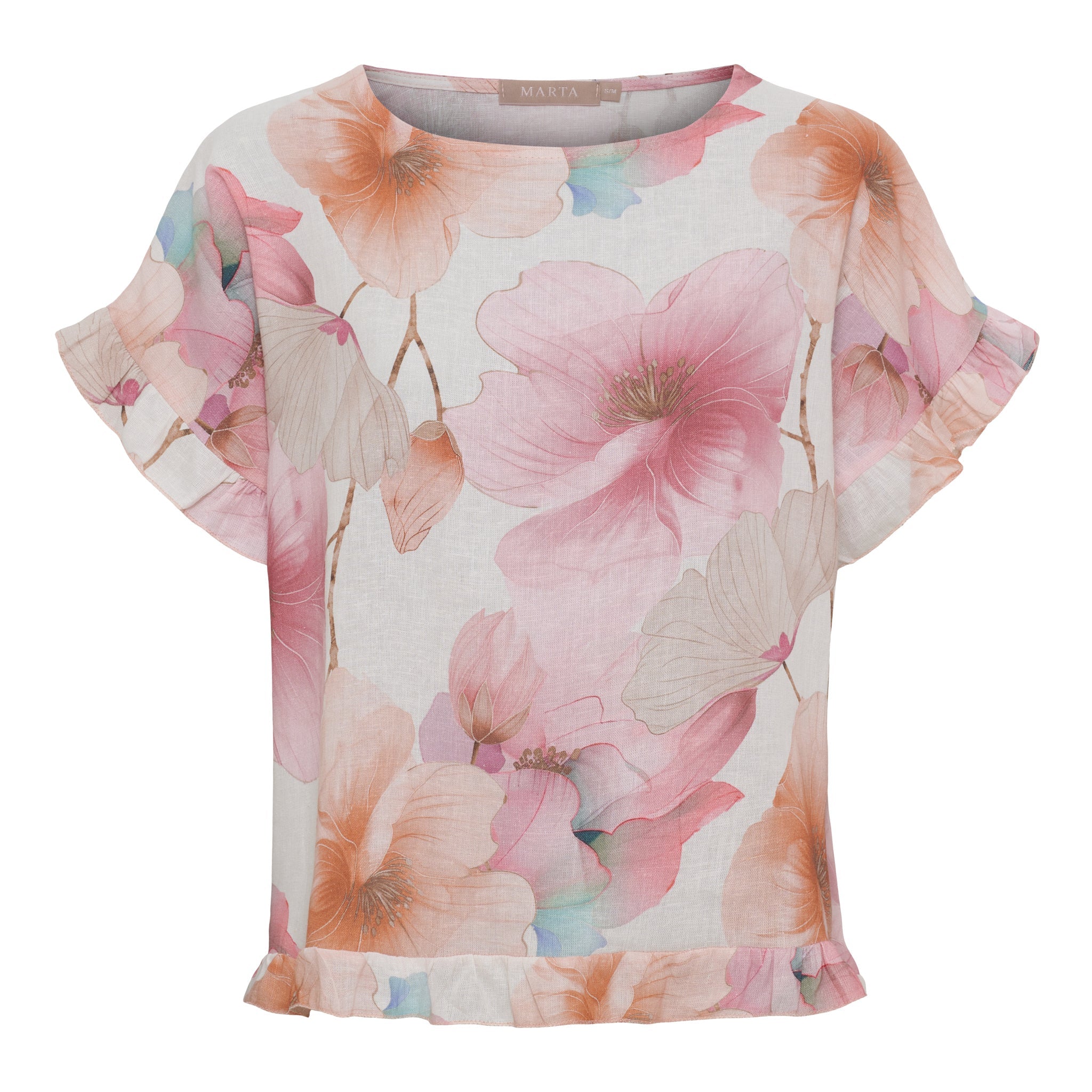MDC Mathea blouse pink flower - Online-Mode