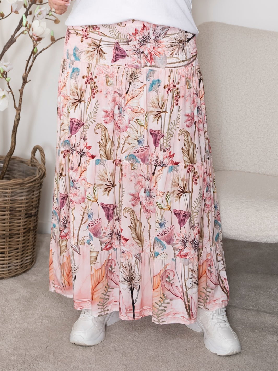 MDC Princess skirt 5021 print rosa - Online-Mode