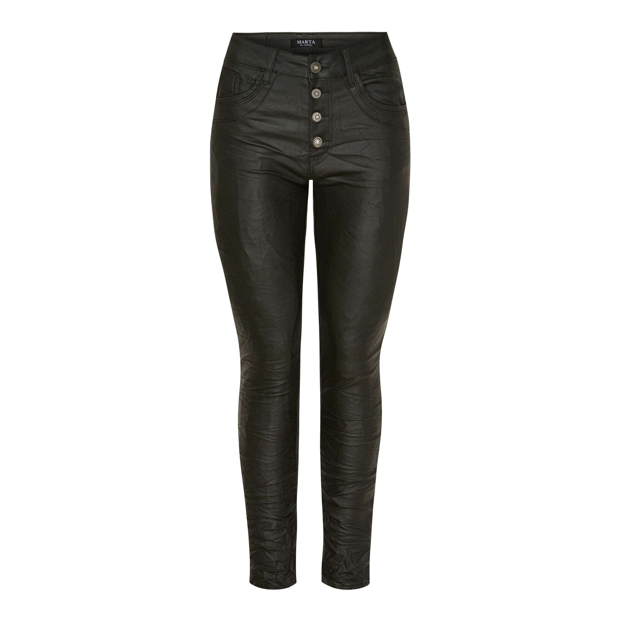 MDC Sakeena leatherlook pants khaki - Online-Mode