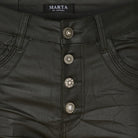 MDC Sakeena leatherlook pants khaki - Online-Mode