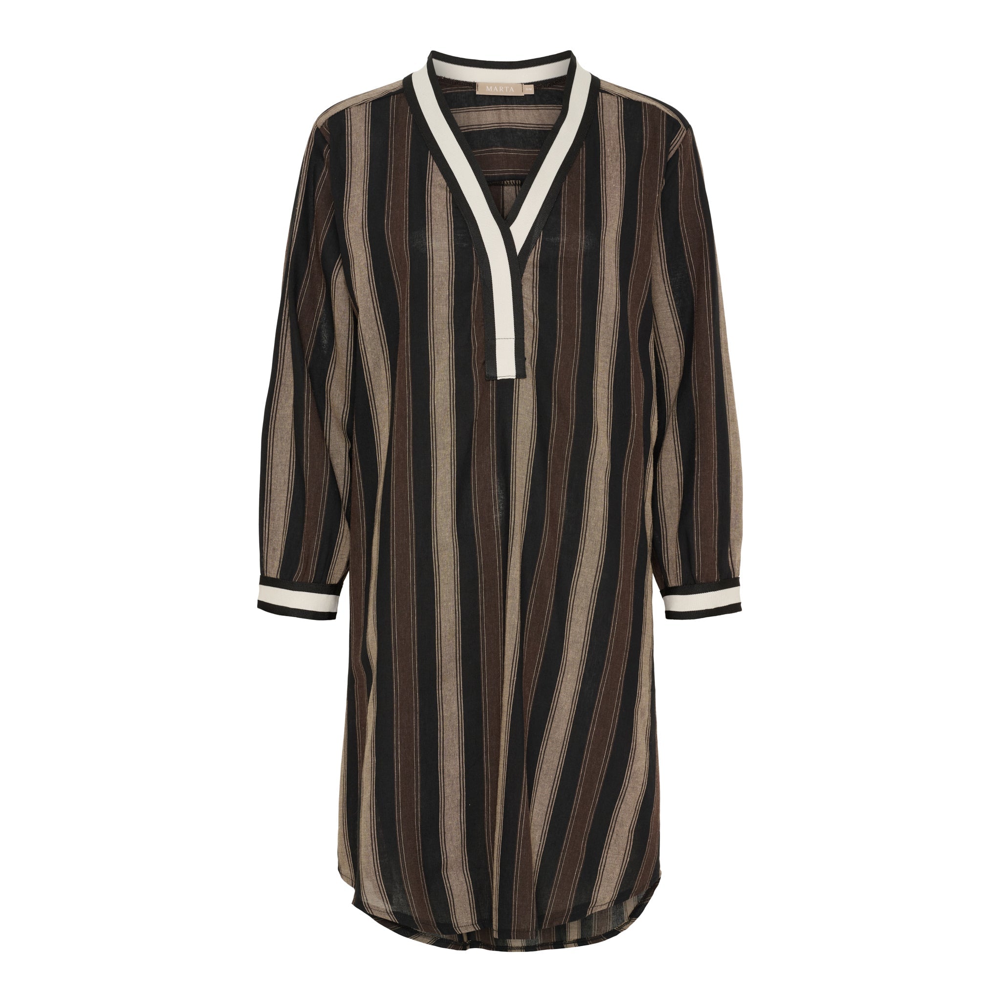 MDC Saylor dress black/camello - Online-Mode