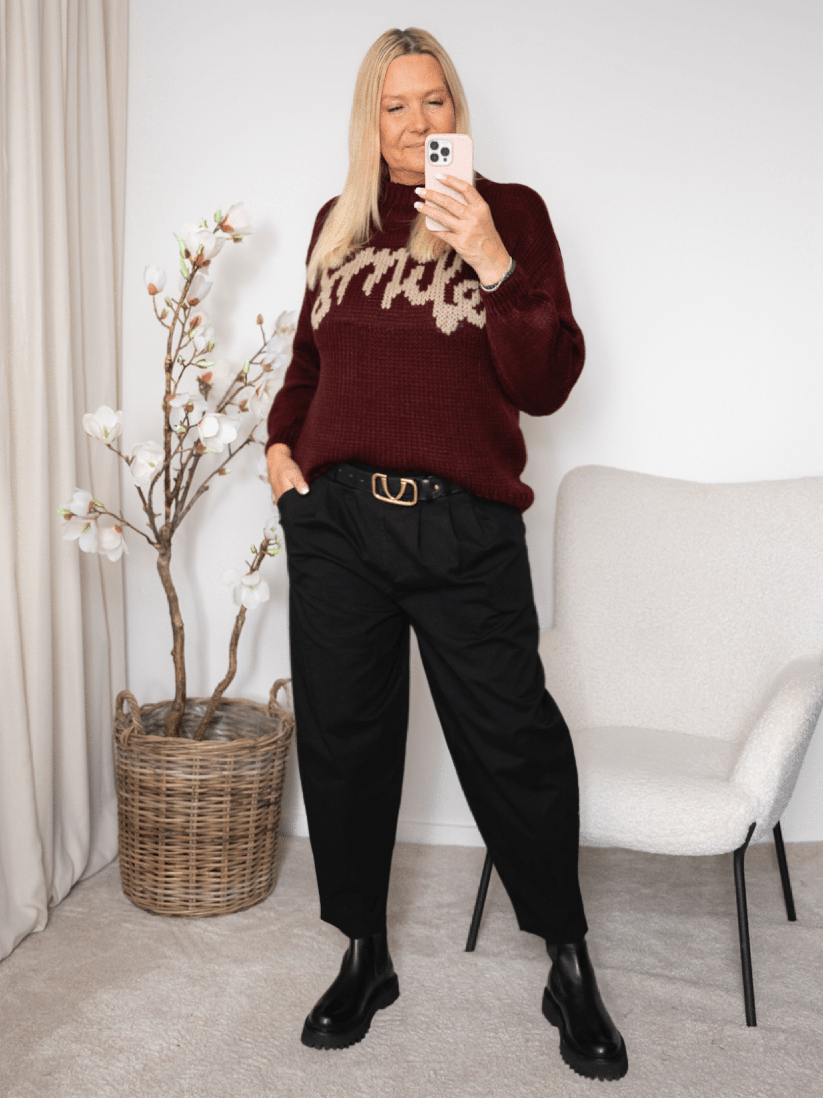 MDC Tulip knit bordeaux - Online-Mode