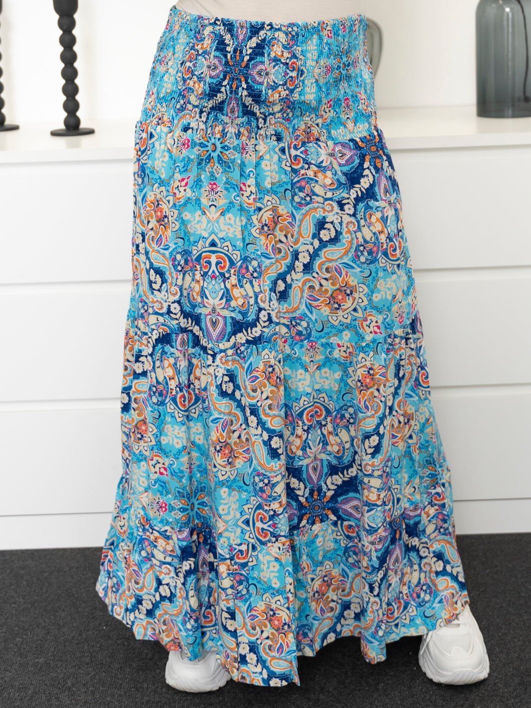 Nadina skirt print 17 blue mix - Online-Mode