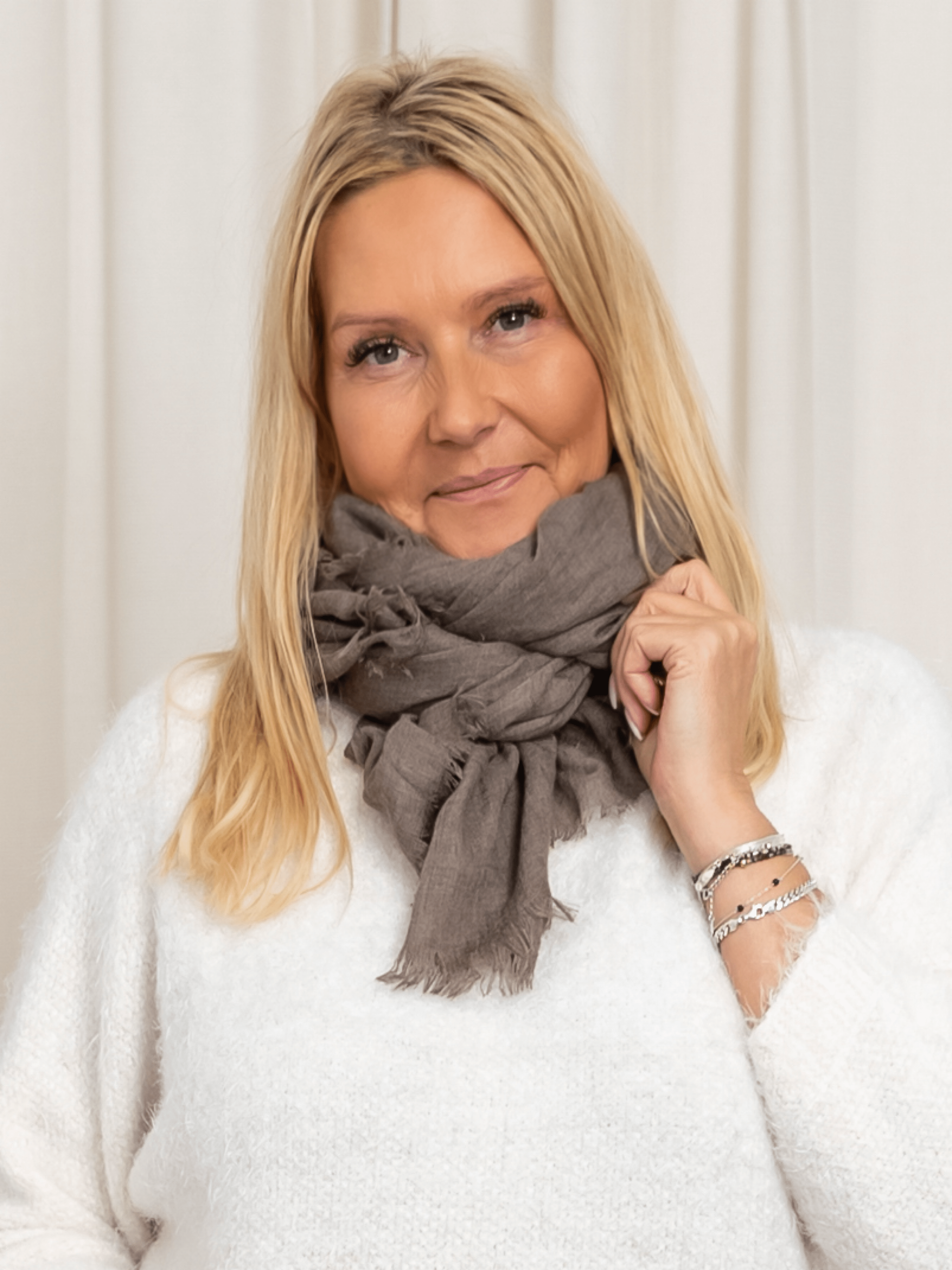 Naja scarf taupe - Online - Mode