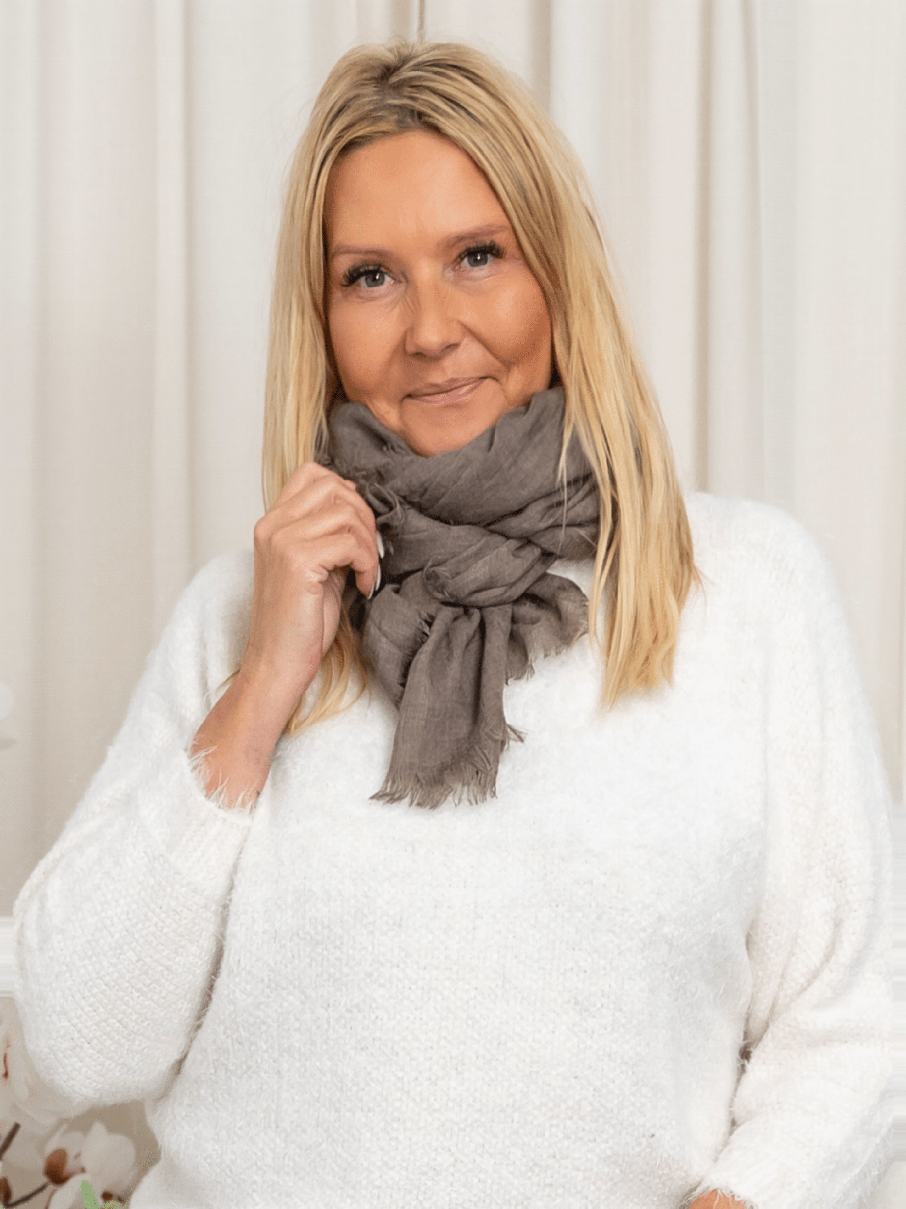 Naja scarf taupe - Online - Mode