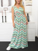 Penelope dress zigzag green