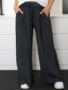 Quinn pants stripe black - Online - Mode