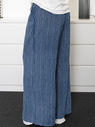 Quinn pants stripe navy - Online - Mode