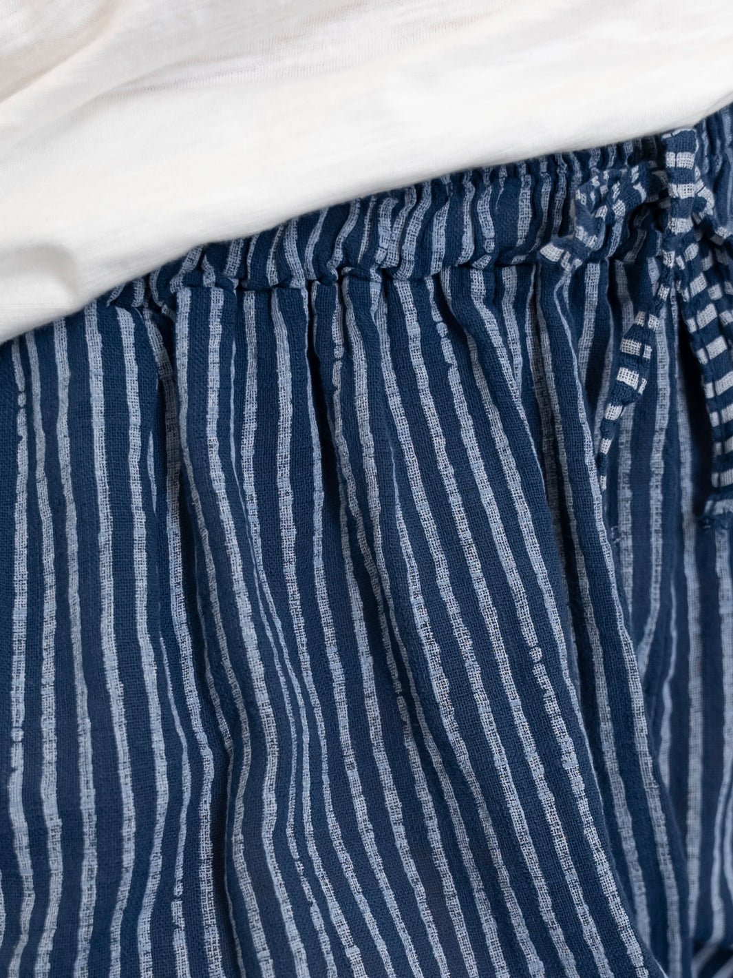 Quinn pants stripe navy - Online - Mode