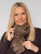 Rana paisley scarf brown - Online-Mode