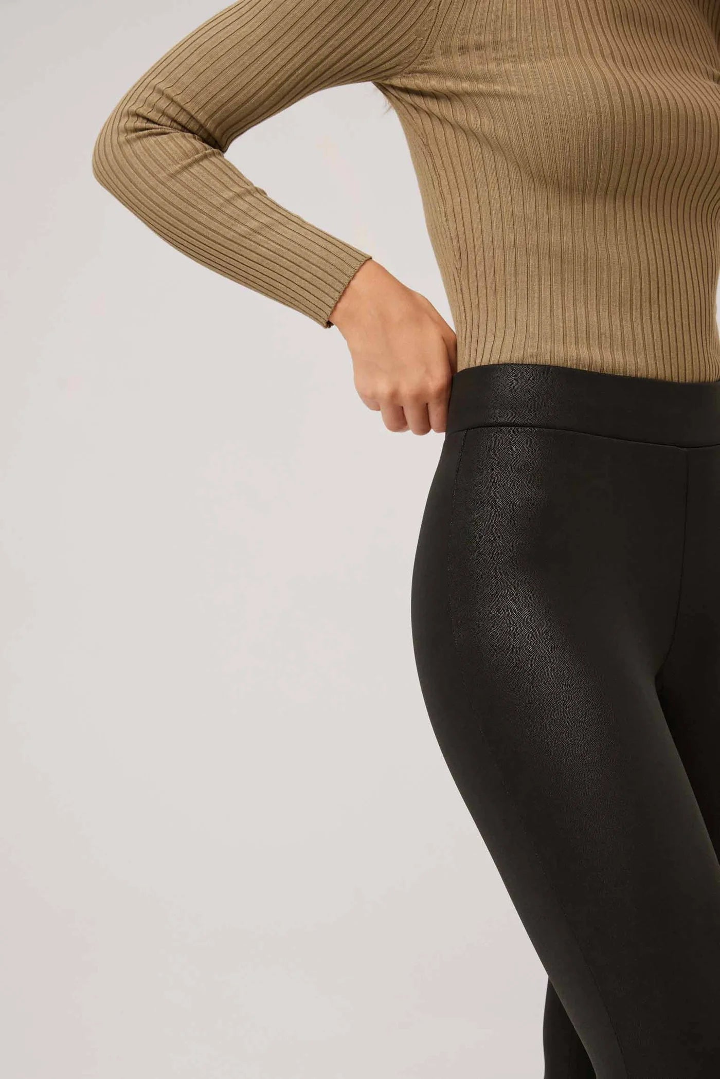 Sabbie coated termo leggings black - Online - Mode