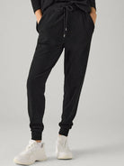 Sabrina fleece sweatpants melange dark grey - Online - Mode