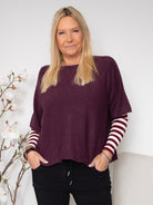 Salli knit bordeaux - Online-Mode